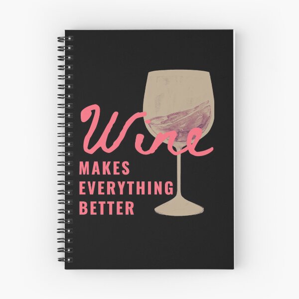 Item preview, Wine makes everything better in red black quote designed and sold by Manoroma.