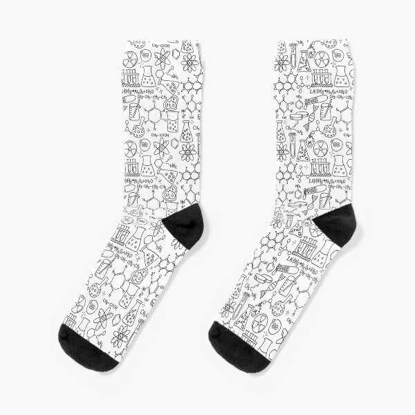Item preview, science sketch seamless lineart (black) designed and sold by Bonnie Zimmerman.