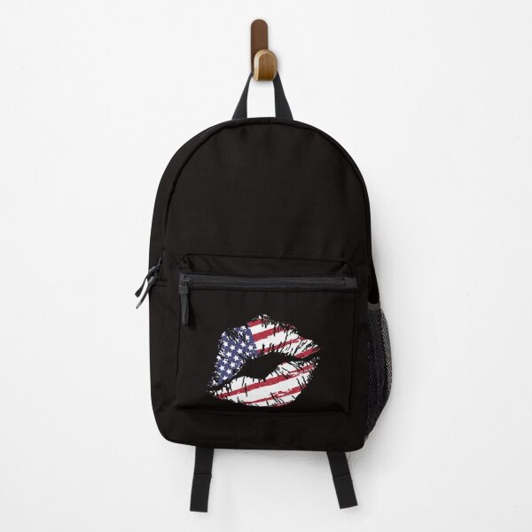 Item preview, LIPS USA FLAG 4th of July Patriotic T-Shirt designed and sold by Pliskin-Design.
