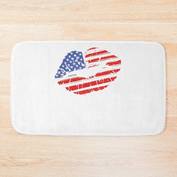 Item preview, LIPS USA FLAG 4th of July Patriotic T-Shirt designed and sold by Pliskin-Design.