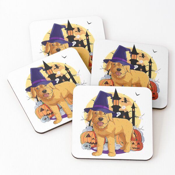 Item preview, Goldendoodle Dog Witch Pumpkin Funny Halloween designed and sold by Pyotsak.