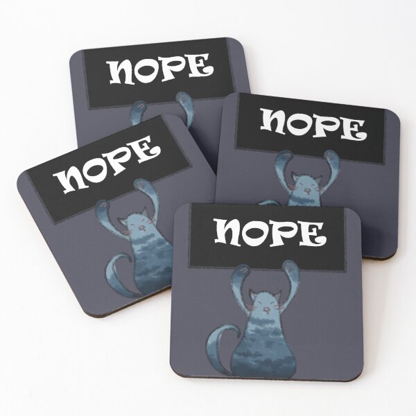 Item preview, Cat - nope text designed and sold by Chino20.