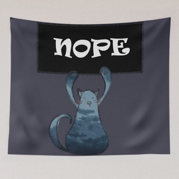 Item preview, Cat - nope text designed and sold by Chino20.