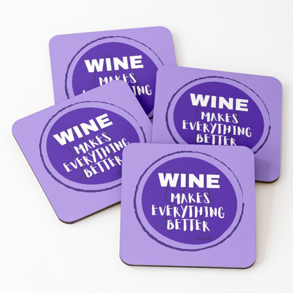 Item preview, Wine makes everything better blue wine badge designed and sold by Manoroma.