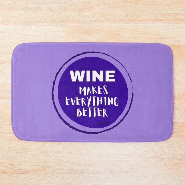Item preview, Wine makes everything better blue wine badge designed and sold by Manoroma.