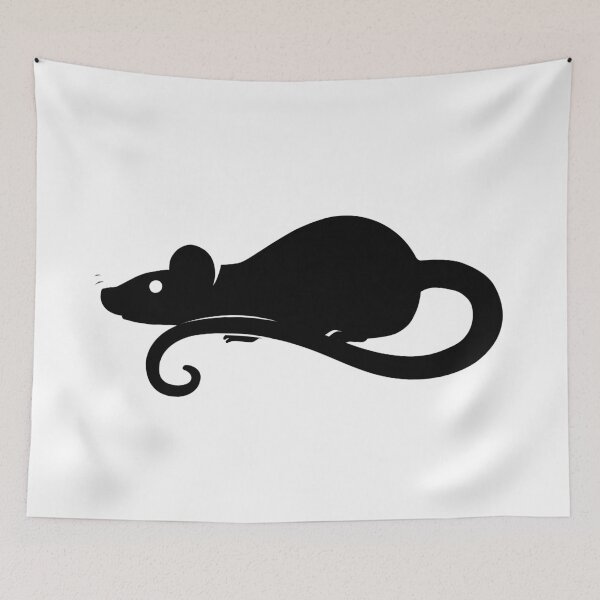 Item preview, Sniffing Rat Silhouette designed and sold by TsjektaDesign.