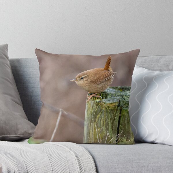 Item preview, Jenny Wren sat on a wooden fence post designed and sold by OwlOccasions.