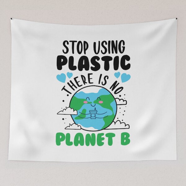 Item preview, No Planet B Anti Plastic Cute Mindful designed and sold by Scratches Tees.