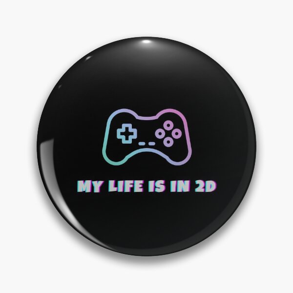 Item preview, My Life Is In 2D, Joystick, Gamer designed and sold by PandaSoul.
