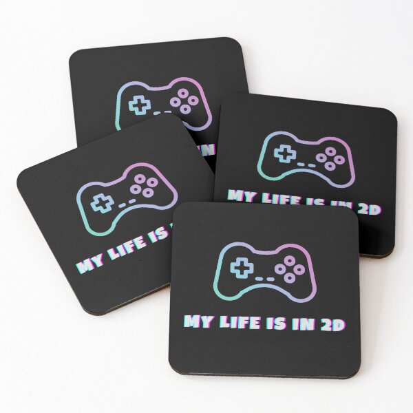 Item preview, My Life Is In 2D, Joystick, Gamer designed and sold by PandaSoul.