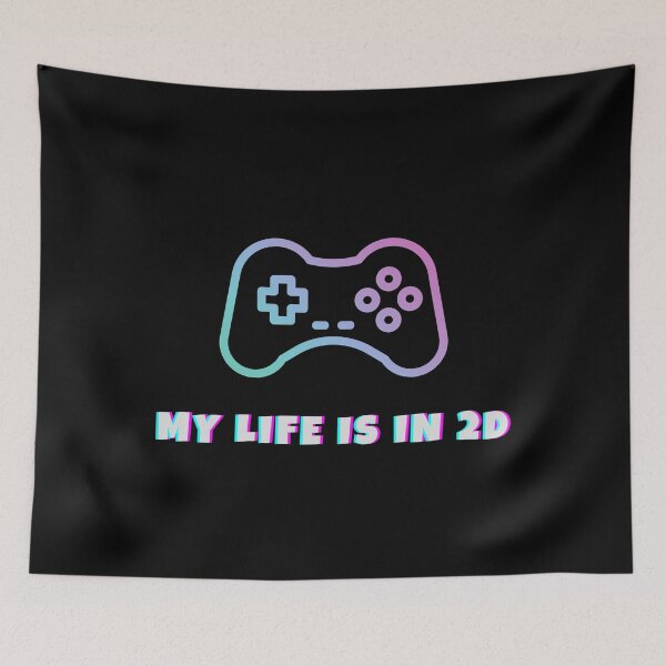 Item preview, My Life Is In 2D, Joystick, Gamer designed and sold by PandaSoul.