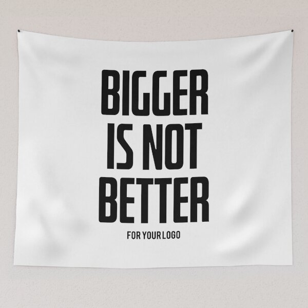 Item preview, BIGGER IS NOT BETTER for your logo | DESIGNER ISSUES designed and sold by Vitsson.