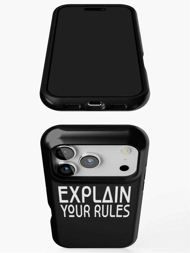 Thumbnail 3 of 4, iPhone Case, EXPLAIN YOUR RULES designed and sold by Ralek.