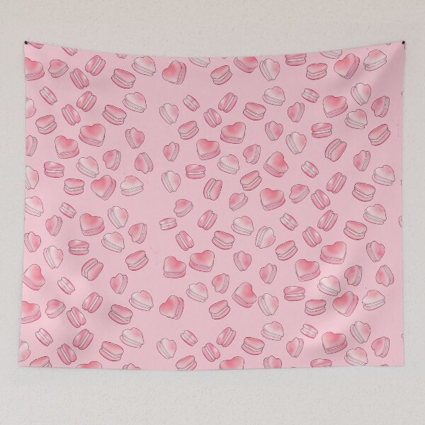 Item preview, Heart Macaroons Pattern designed and sold by VelvepeachShop.