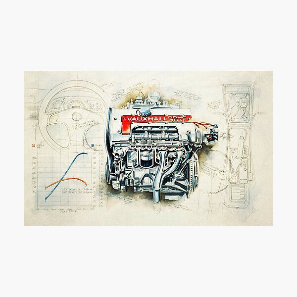 Item preview, RETRO CUTAWAY ENGINE - ORIGINAL ARTWORK designed and sold by synchroelectric.