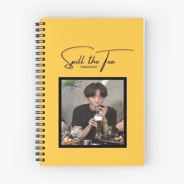 Item preview, Copie de BTS - Hoseok Notebook "Spill the tea"  designed and sold by KpopArea.