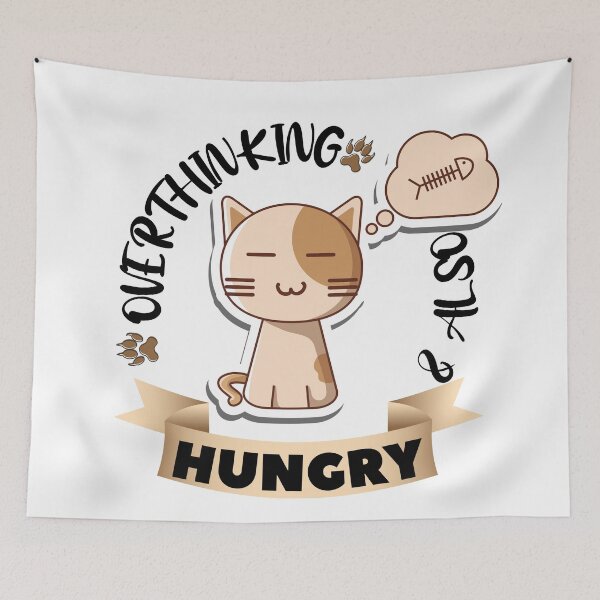 Item preview, Overthinking and also hungry designed and sold by dogcuddleralert.