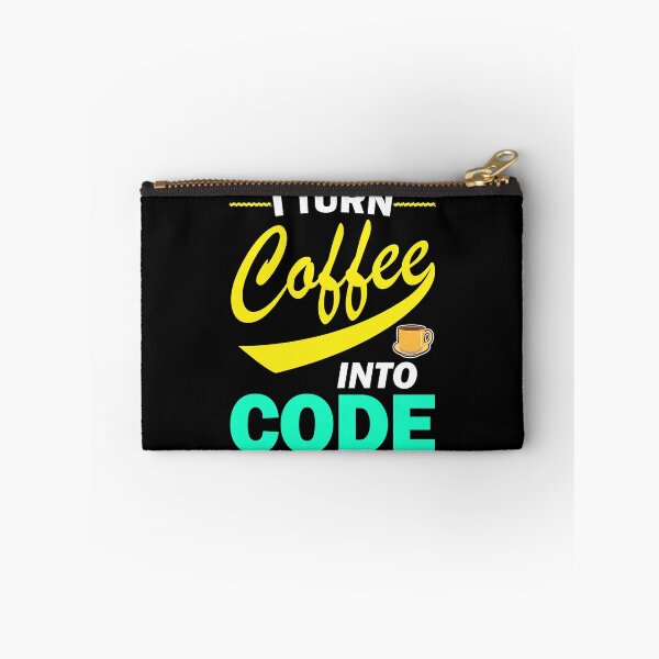Item preview, I Turn Coffee Into Code Funny Programmer Quote designed and sold by vineeth.