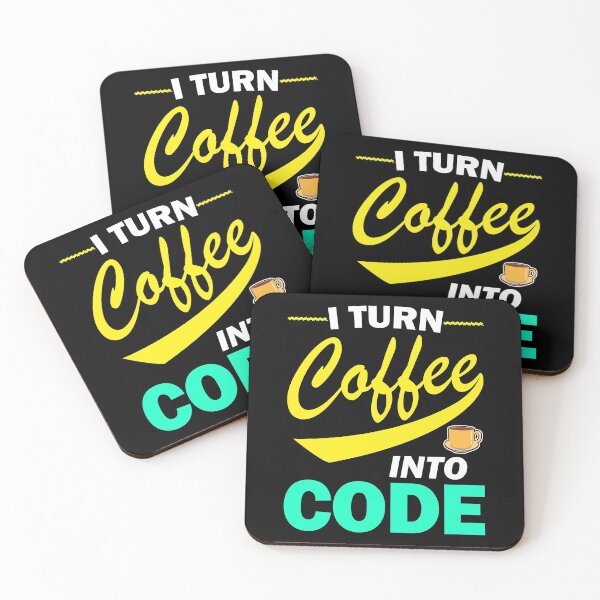 Item preview, I Turn Coffee Into Code Funny Programmer Quote designed and sold by vineeth.