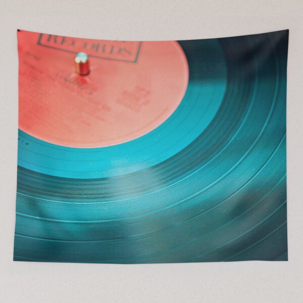 Item preview, Disco de vinilo naranja y azul. designed and sold by N' ajjer.