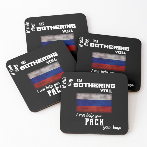 Item preview, Russian flag - pack your bags designed and sold by 2Girls1Shirt.