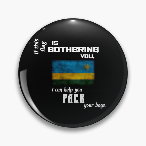 Item preview, Rwandan flag - pack your bags designed and sold by 2Girls1Shirt.