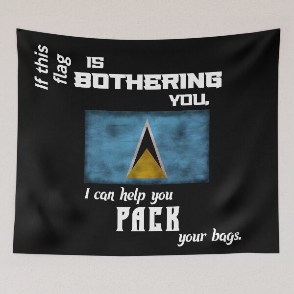 Item preview, Lucian flag - pack your bags designed and sold by 2Girls1Shirt.