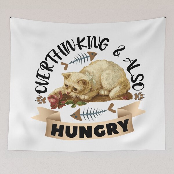 Item preview, Overthinking and also hungry designed and sold by dogcuddleralert.