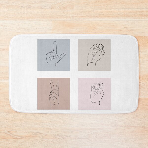 Item preview, L-O-V-E: Pale Colors Outline  designed and sold by rmcbuckeye.