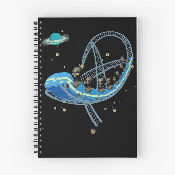 Item preview, Funny Aliens Riding A Roller Coaster Space Alien Lover designed and sold by Ginger217.