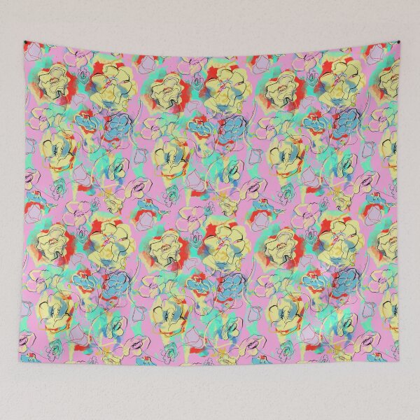 Item preview, colorful floral pattern designed and sold by cemreyigitsahin.
