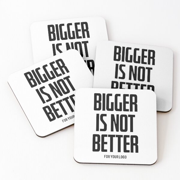 Item preview, BIGGER IS NOT BETTER for your logo | DESIGNER ISSUES designed and sold by Vitsson.