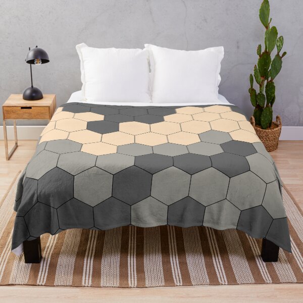 Item preview, Hexagonal Grey Beige Color Pattern designed and sold by MagicSpread.