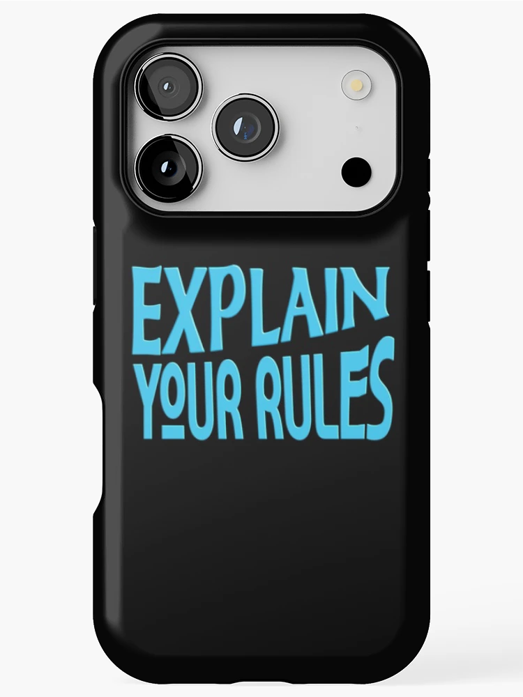 Thumbnail 1 of 4, iPhone Case, EXPLAIN YOUR RULES designed and sold by Ralek.
