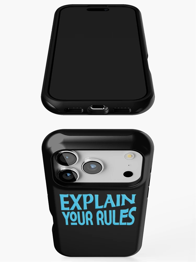 Thumbnail 3 of 4, iPhone Case, EXPLAIN YOUR RULES designed and sold by Ralek.