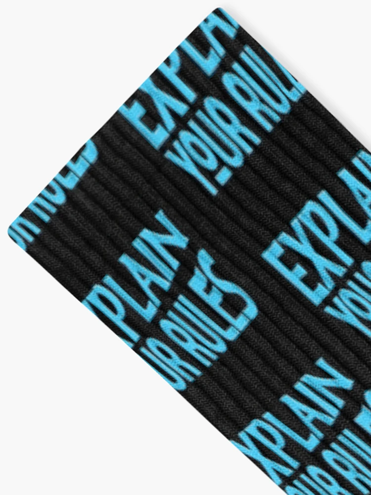 Thumbnail 2 of 5, Socks, EXPLAIN YOUR RULES designed and sold by Ralek.