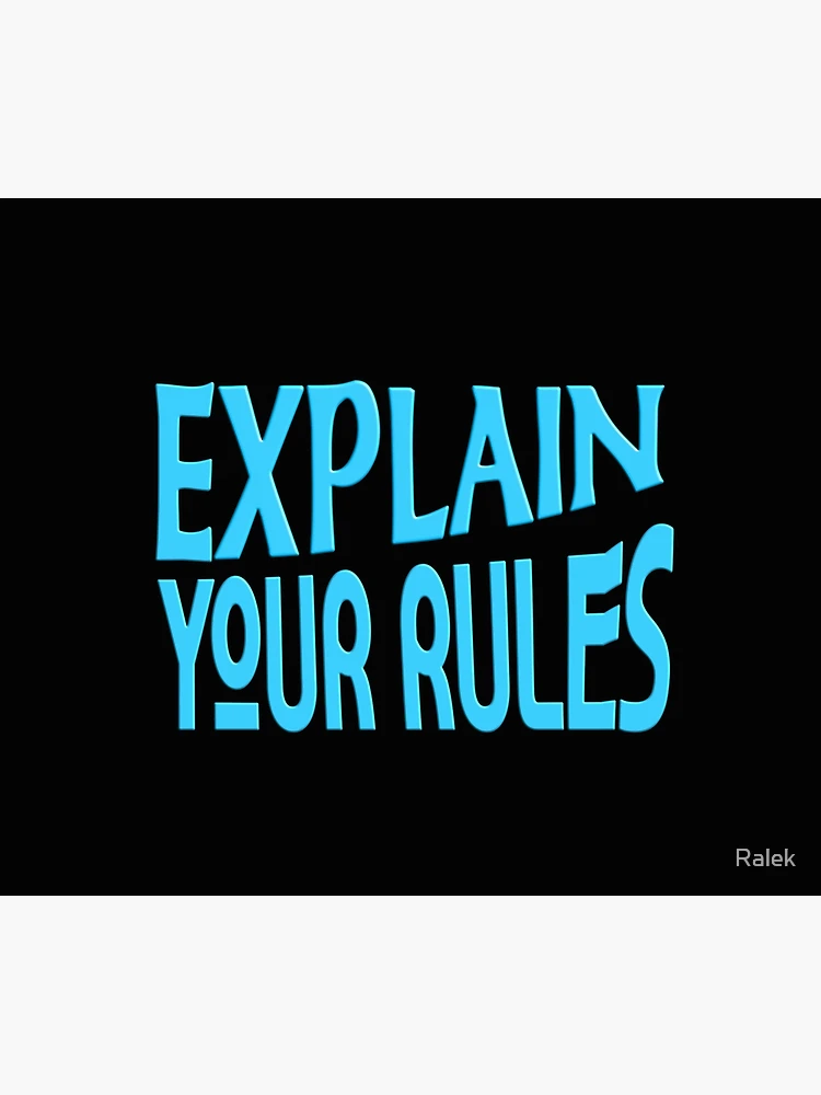 Thumbnail 6 of 6, Throw Blanket, EXPLAIN YOUR RULES designed and sold by Ralek.