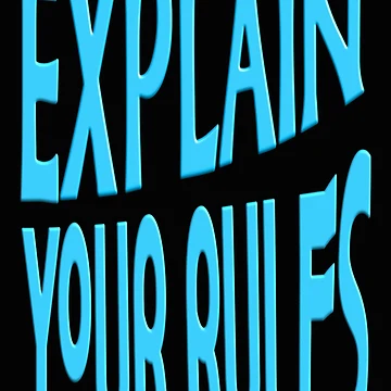 Artwork thumbnail, EXPLAIN YOUR RULES by Ralek