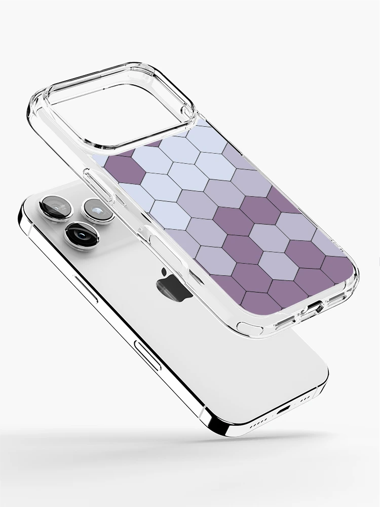 Thumbnail 2 of 5, iPhone Case, Hexagonal Purple Color Pattern designed and sold by MagicSpread.