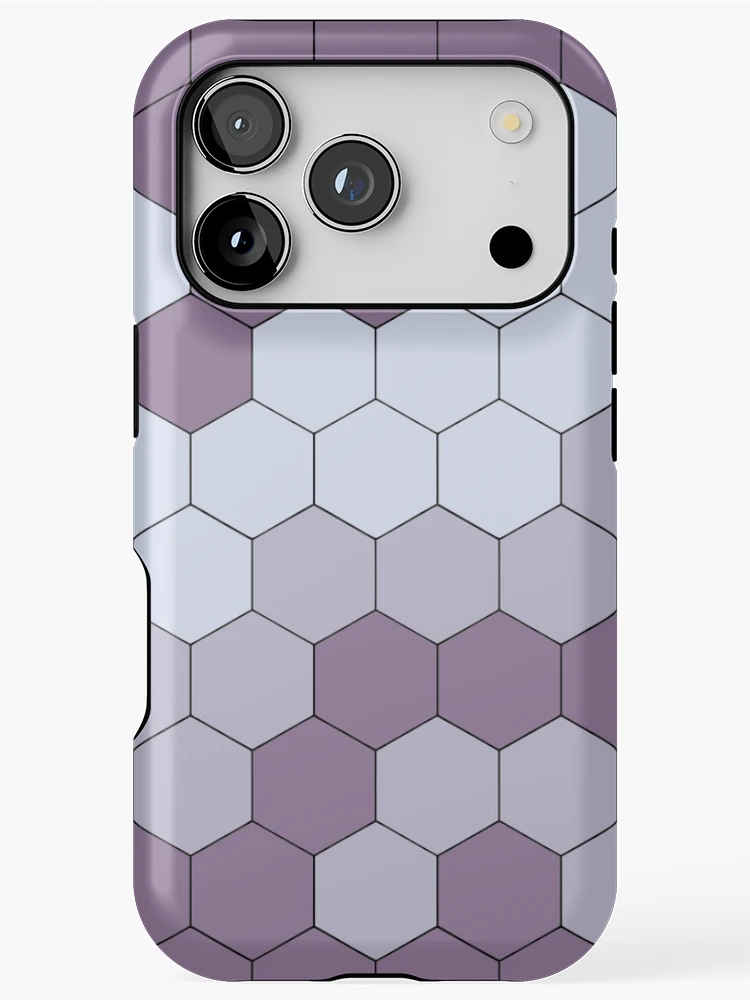 Thumbnail 1 of 4, iPhone Case, Hexagonal Purple Color Pattern designed and sold by MagicSpread.