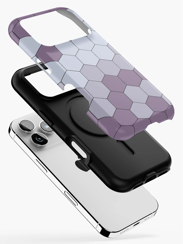 Thumbnail 2 of 4, iPhone Case, Hexagonal Purple Color Pattern designed and sold by MagicSpread.