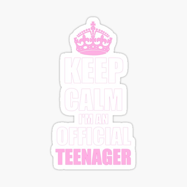 Keep Calm I'm Teenager regali compleanno ragazza 13 anni Maglietta