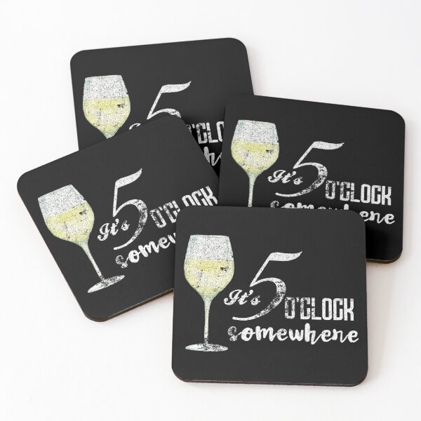 Item preview, It's 5 o'clock somewhere (white wine) vintage designed and sold by CarpenterPhoto.