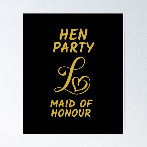 Item preview, HEN PARTY LOVE MAID OF HONOUR designed and sold by kawrdesigns.