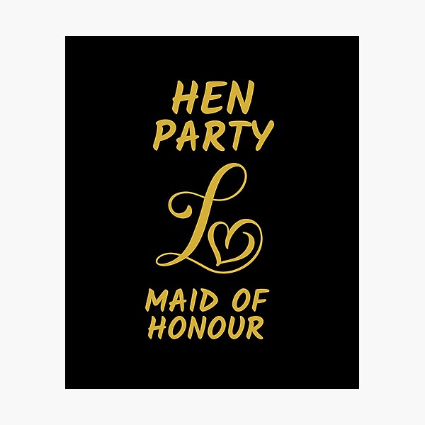 Item preview, HEN PARTY LOVE MAID OF HONOUR designed and sold by kawrdesigns.