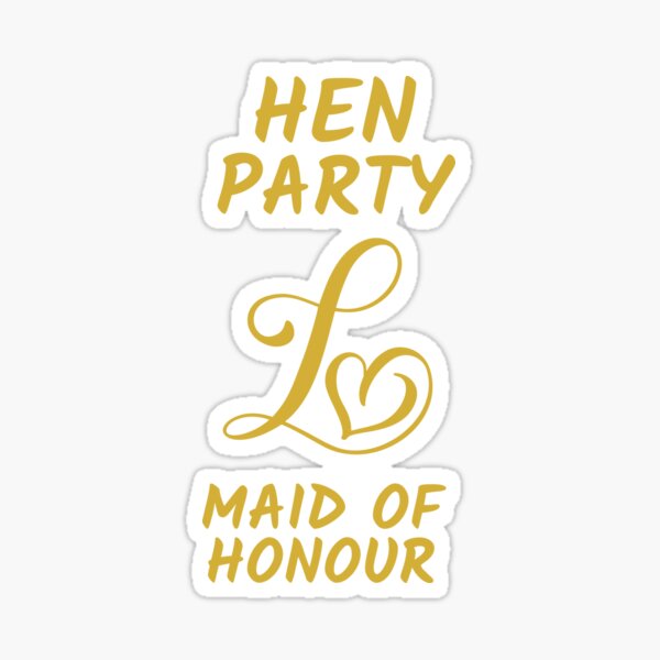 Item preview, HEN PARTY LOVE MAID OF HONOUR designed and sold by kawrdesigns.