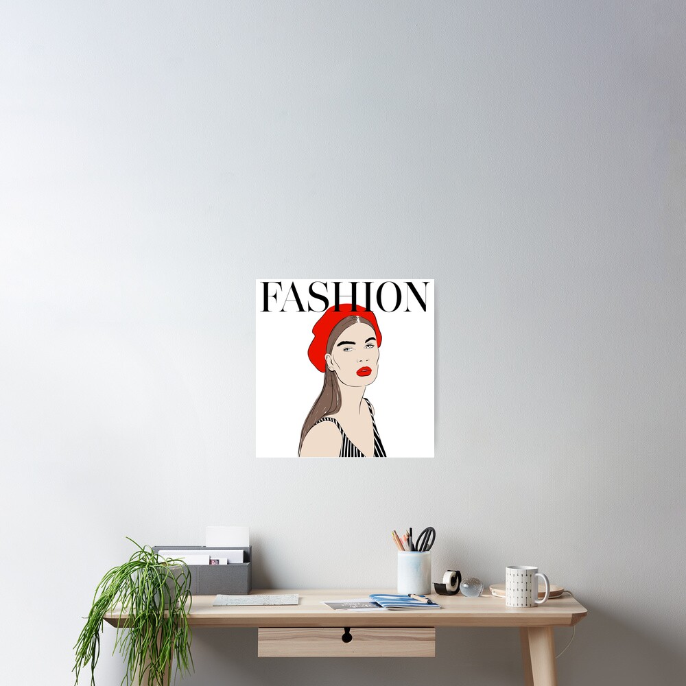 Fashion Red Art Poster