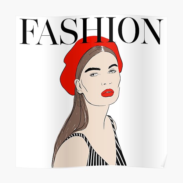 Fashion Red Art Poster