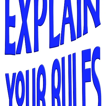 Artwork thumbnail, EXPLAIN YOUR RULES by Ralek