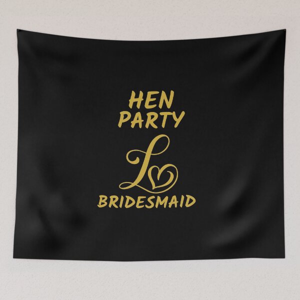 Item preview, HEN PARTY LOVE BRIDESMAID designed and sold by kawrdesigns.